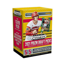 Load image into Gallery viewer, 2021 Panini Prizm Draft Pick Baseball Trading Cards Factory Sealed Blaster Box
