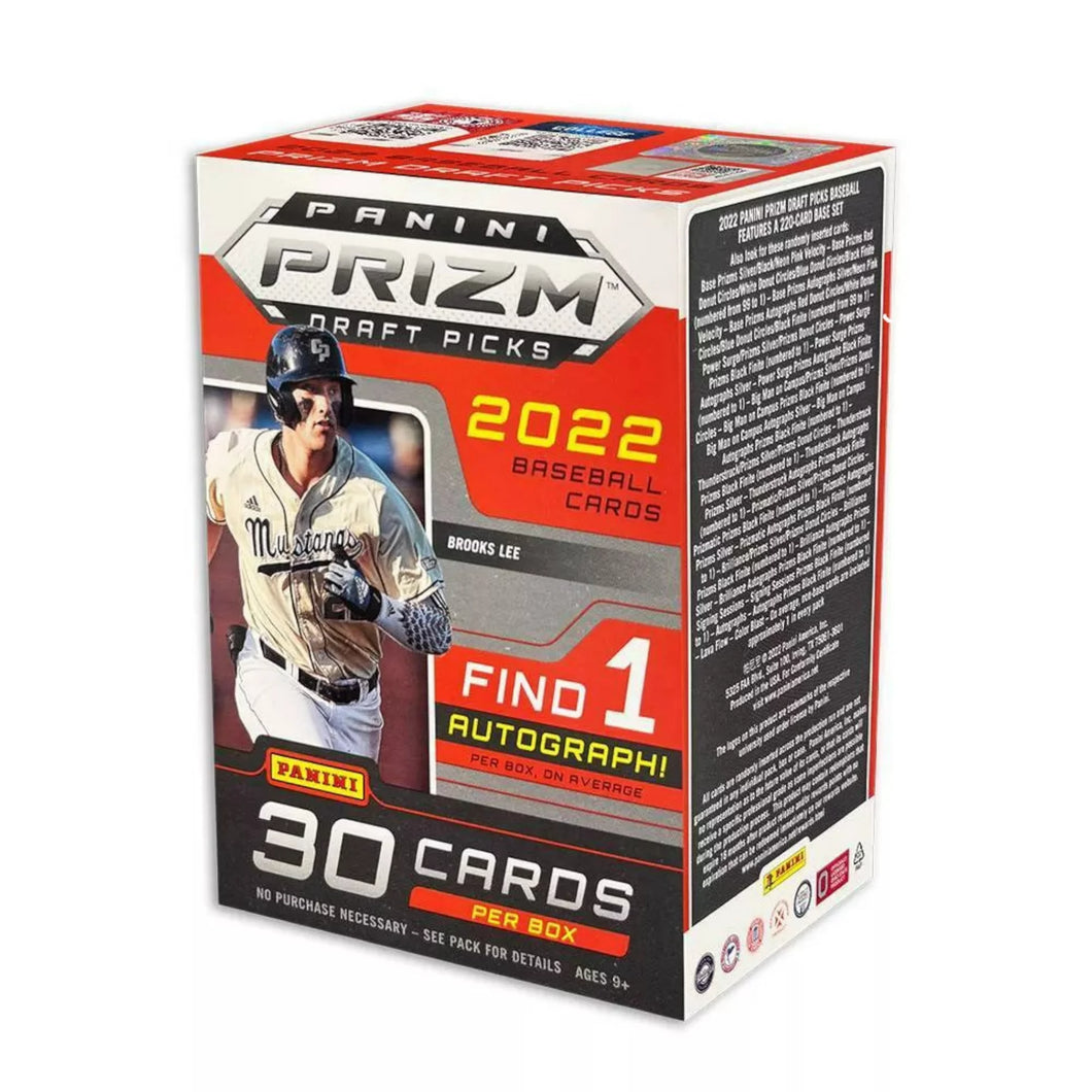 2022 Panini Prizm Draft Pick Baseball Trading Cards Factory Sealed Blaster Box