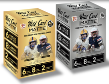 Load image into Gallery viewer, 2022 Wild Card Matte Draft Pick Football Trading Card Mega Hobby Box 2 Box Lots
