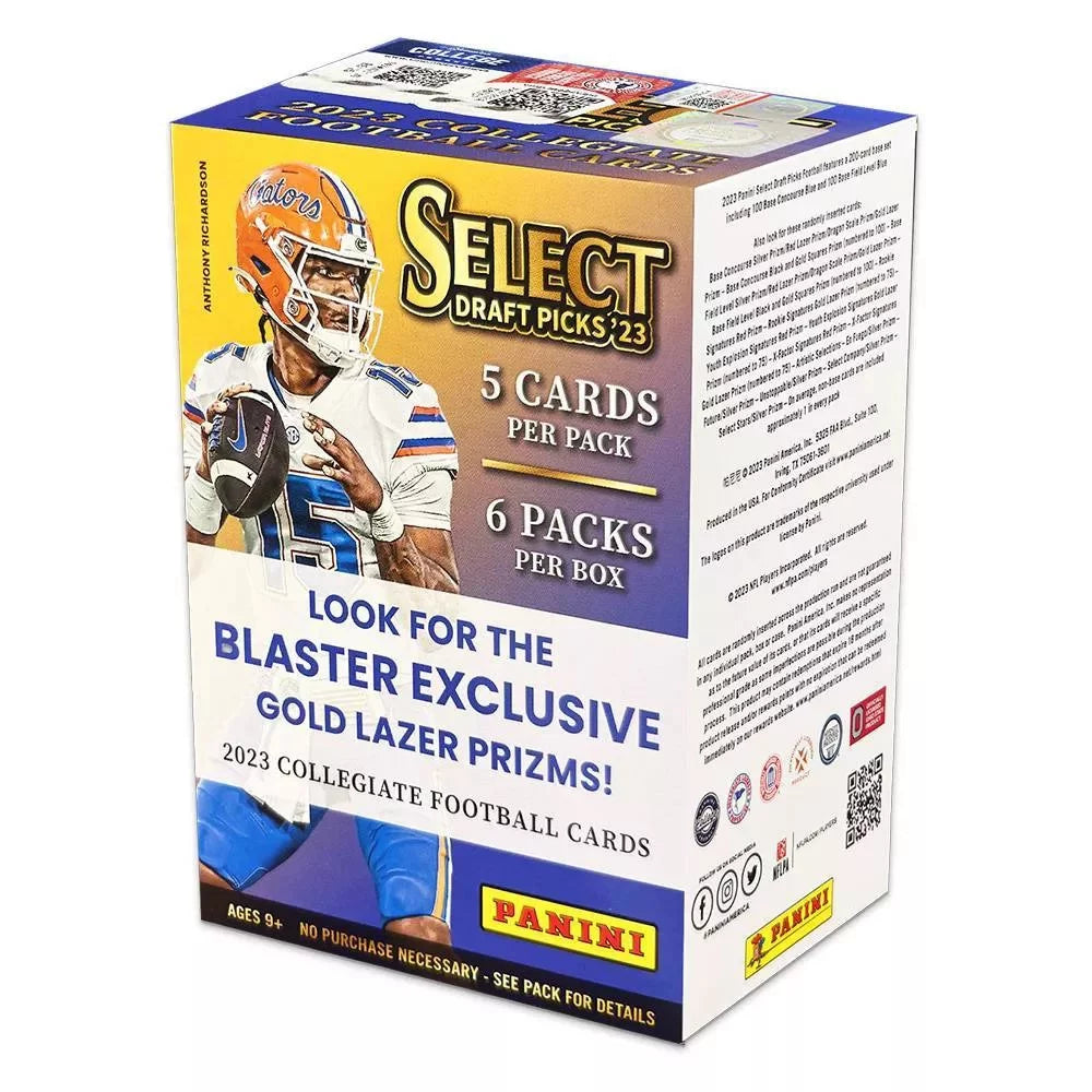 2023 Panini Select Draft Pick NFL Trading Cards Blaster Box