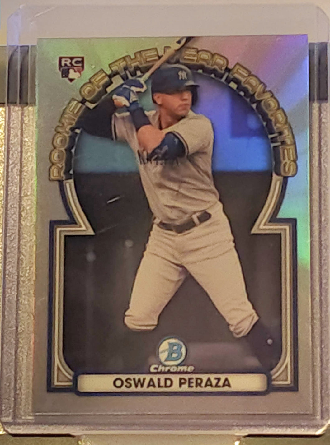 2023 Bowman Chrome Oswald Peraza Rookie of the Year Favorites #ROYF-13 Yankees