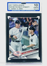 Load image into Gallery viewer, 2017 Topps Update Aaron Judge Bird The Next Dynasty RC #US148 ISA Gem Mint 10 Yankees

