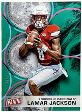 Load image into Gallery viewer, 2022 Panini Father&#39;s Day Lamar Jackson #FD11 Green 1/5
