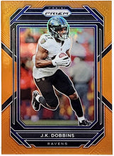 Load image into Gallery viewer, 2022 Panini Prizm Prizms Orange #20 J.K. Dobbins /249
