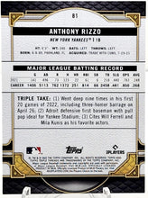 Load image into Gallery viewer, 2017 Panini Donruss Optic #81 Anthony Rizzo Sapphire /25
