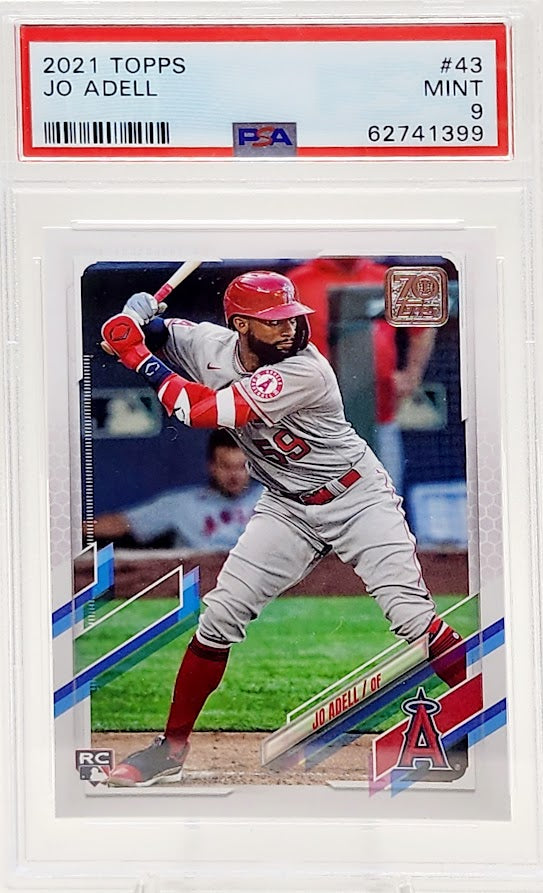 2021 Topps Series 1 #43 Jo Adell RC Rookie PSA 9 MINT Angels