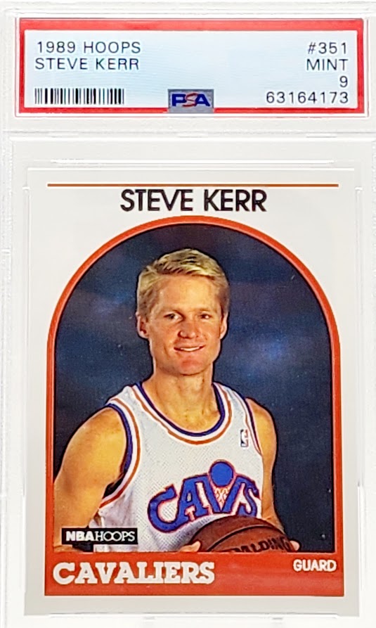 1989 NBA Hoops Steve Kerr Rookie RC #351 PSA 9 Mint Cleveland Cavaliers