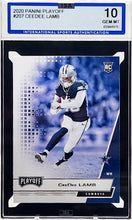 Load image into Gallery viewer, 2020 Panini Playoff Ceedee Lamb #207 Rookie Card ISA 10 Gem Mint RC Cowboys
