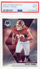 Load image into Gallery viewer, Chase Young 2020 Panini Mosaic Football #202 Rookie RC Washington Redskins PSA 9
