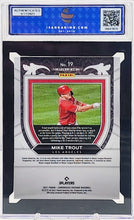 Load image into Gallery viewer, 2021 Panini Chronicles #19 Mike Trout Crusade Holo ISA 9 Mint
