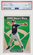Load image into Gallery viewer, 1993 Topps Derek Jeter Rookie RC #98 PSA 6
