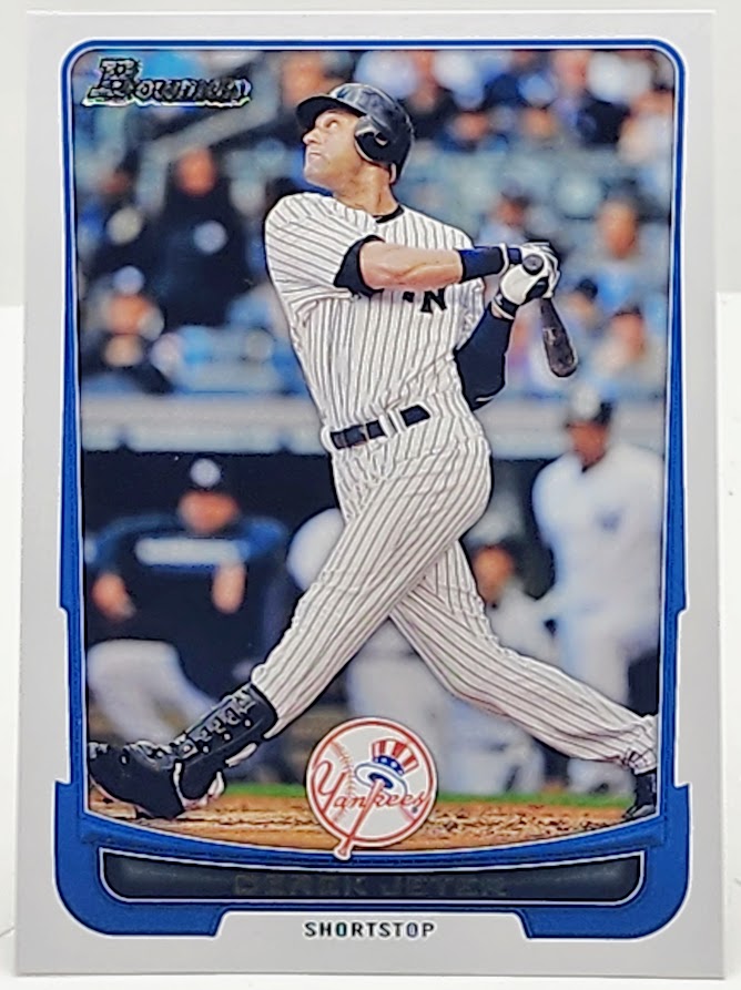 2012 Bowman New York Yankees Baseball Card #1 Derek Jeter HOF
