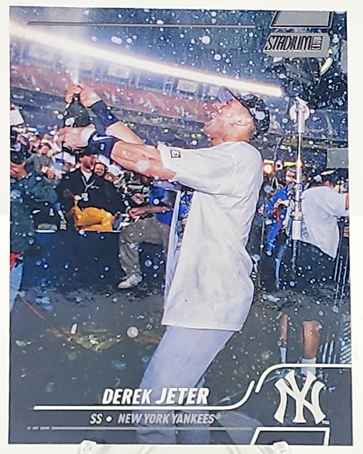 2022 Topps Stadium Club Derek Jeter Black Foil Parallel #35 New York Yankees