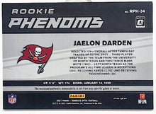 Load image into Gallery viewer, 2021 DONRUSS OPTIC JAELON DARDEN ROOKIE PHENOMS RELIC/PATCH RED PRIZM #RPH-34 NM
