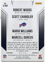 Load image into Gallery viewer, 2015 Score Quad Jersey Marcell Dareus Williams Robert Woods Chandler #QJ- Buffalo Bills
