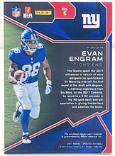 Load image into Gallery viewer, 2017 Panini Spectra Next Era Evan Engram #6 Orange 3/5 Giants 2 Color Patch
