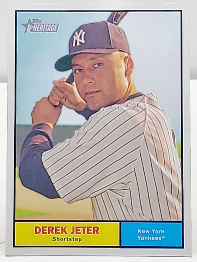 2010 Topps Heritage Derek Jeter card #215 New York Yankees