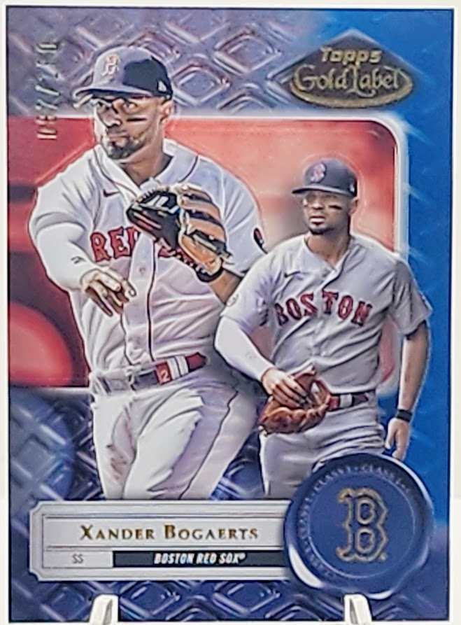 2022 Topps Gold Label Class 1 Blue #23 XANDER BOGAERTS RED SOX  87/150