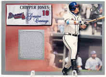 Load image into Gallery viewer, Chipper Jones 2000 Fleer Skybox Game Worn Jersey Card
