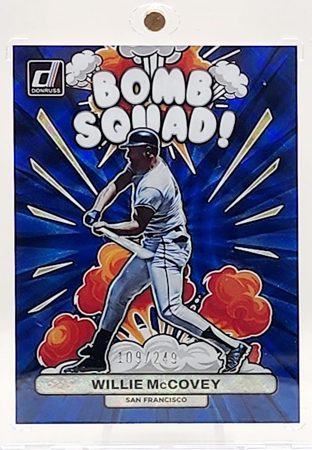 2023 Donruss Bomb Squad #BS-4 Willie McCovey Blue #109/249