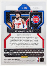 Load image into Gallery viewer, 2021-2022 Panini Prizm Pulsar Isaiah Livers #296 Detroit Pistons
