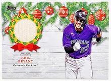 Load image into Gallery viewer, Kris Bryant #WRC-KB 2022 Topps Exclusive Walmart Holiday Set Game Used Memorabilia Bat Piece Relic Card

