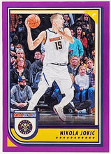 Load image into Gallery viewer, 2020-21 Nikola Jokic Panini NBA Hoops Purple Winter Parallel #187 Denver Nuggets
