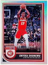 Load image into Gallery viewer, 2022-23 NBA Hoops Premium Onyeka Okongwu Silver Holo # 87 /199 Atlanta Hawks
