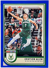 Load image into Gallery viewer, 2022-23 Panini NBA Hoops Grayson Allen Blue Parallel #47 Milwaukee Bucks
