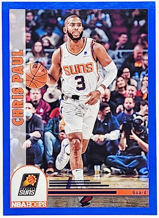 Chris Paul Phoenix Suns 2022-23 Panini NBA Hoops Tribute Blue Parallel #288 Card