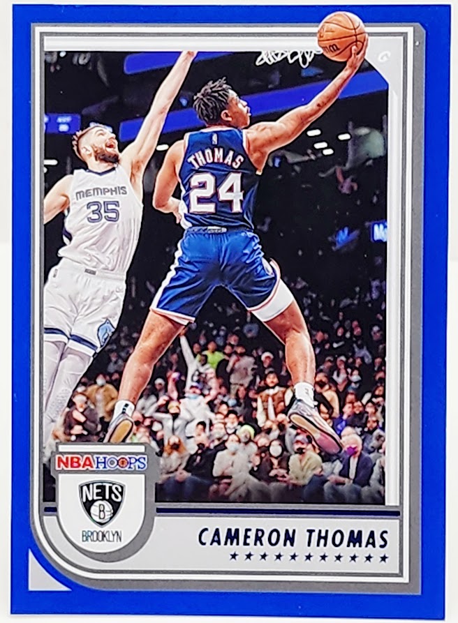 2022-23 Panini Cameron Thomas NBA Hoops #14 Blue Parallel