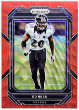 Load image into Gallery viewer, 2022 Panini Prizm Red Wave Prizm /149 Ed Reed #28 HOF

