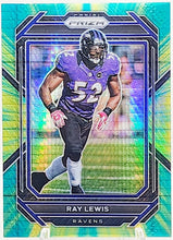 Load image into Gallery viewer, Ray Lewis 2022 Panini Prizm Green Hyper #27 /175 Baltimore Ravens
