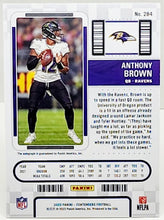 Load image into Gallery viewer, 2022 Panini Contenders Football Rookie Ticket Auto RC Anthony Brown #284 Baltimore Ravens
