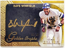 Load image into Gallery viewer, 2017 Topps Five Star Golden Graphs Auto 01/10 Dave Winfield #GG-DW Signed Yankees Card
