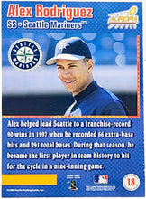 Load image into Gallery viewer, 1999 Pacific Aurora #18 Alex Rodriguez Pennant Fever #18
