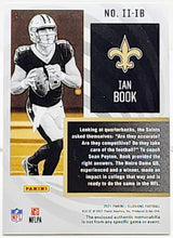 Load image into Gallery viewer, 2021 Illusions Ian Book #II-IB Instant Impact Black Jersey Patch Saints Rookie
