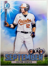 Load image into Gallery viewer, 2023 Bowman Colton Cowser Sights On September Chrome Mojo Refractor #SOS-3
