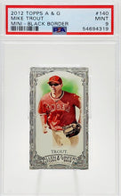 Load image into Gallery viewer, 2012 Topps Allen &amp; Ginter Mike Trout Mini Black Border #140 PSA 9 Mint Los Angeles Angels
