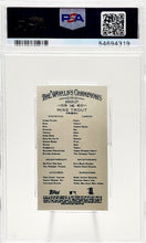 Load image into Gallery viewer, 2012 Topps Allen &amp; Ginter Mike Trout Mini Black Border #140 PSA 9 Mint Los Angeles Angels
