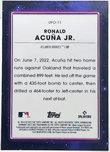 Load image into Gallery viewer, 2022 Bowman&#39;s Best Bowman UFO Ronald Acuna Jr Ronald Acuña Jr #UFO-11
