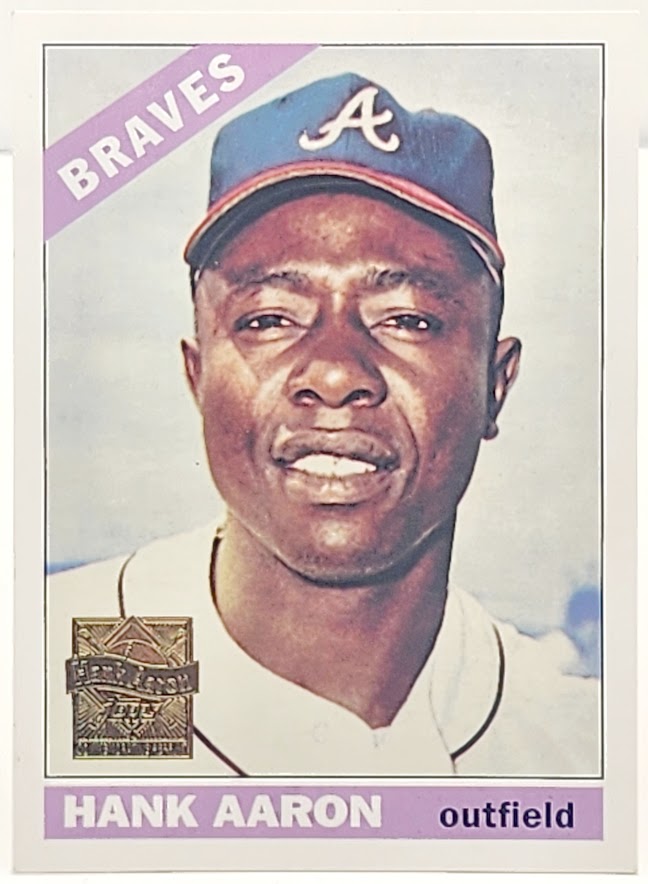 2000 Topps Commemorative Hank Aaron 1966 Reprint #500 (Atlanta Braves)