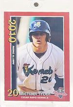 Load image into Gallery viewer, 2010 Cedar Rapids Kernels Mike Trout # 2 Michael Trout - walk-of-famesports
