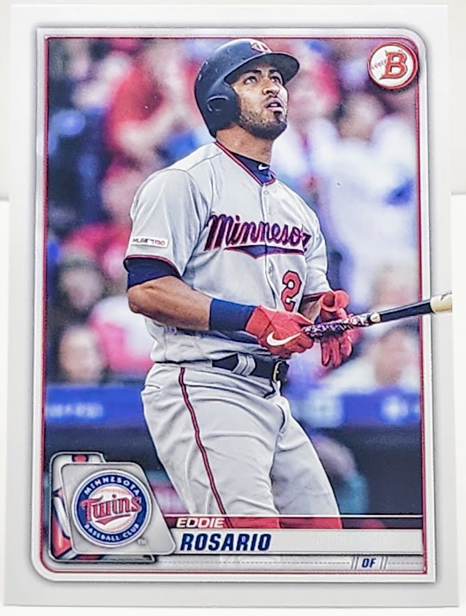 2020 Bowman Base #49 Eddie Rosario - Minnesota Twins - walk-of-famesports