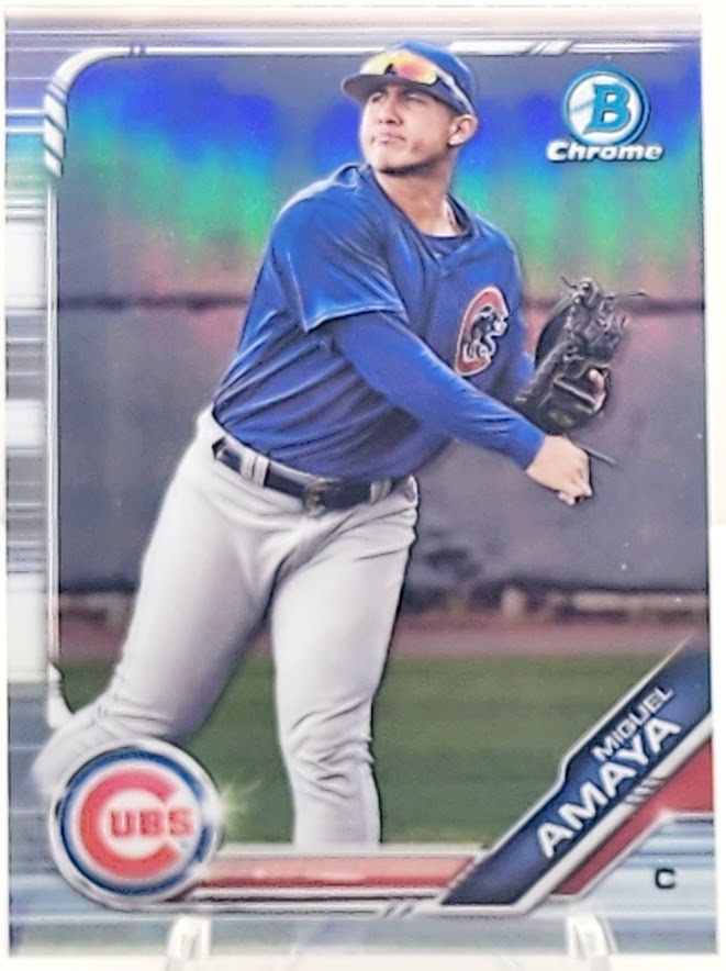 2019 Bowman Draft Chrome Miguel Amaya #BDC-135 Chicago Cubs - walk-of-famesports