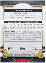 Load image into Gallery viewer, 2022 Topps Triple Threads Clayton Kershaw Green Parallel Card 27/259 - walk-of-famesports
