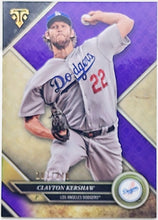 Load image into Gallery viewer, 2017 TOPPS TRIPLE THREADS Clayton Kershaw #16 PURPLE Refractor 107/340 - Dodgers - walk-of-famesports
