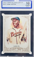 Load image into Gallery viewer, HANK AARON 2012 Topps Allen and Ginter #247 ISA 10 Gem Mint - MILWAUKEE BRAVES/ATLANTA BRAVES - walk-of-famesports
