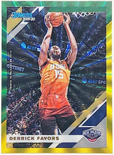Load image into Gallery viewer, 2019-20 Panini Donruss Holo Green and Yellow Laser Derrick Favors #192 - walk-of-famesports
