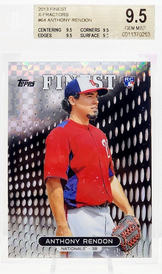 2013 Topps Finest X-Fractor Anthony Rendon #64 Rookie RC Becketts 9.5 Gem Mint